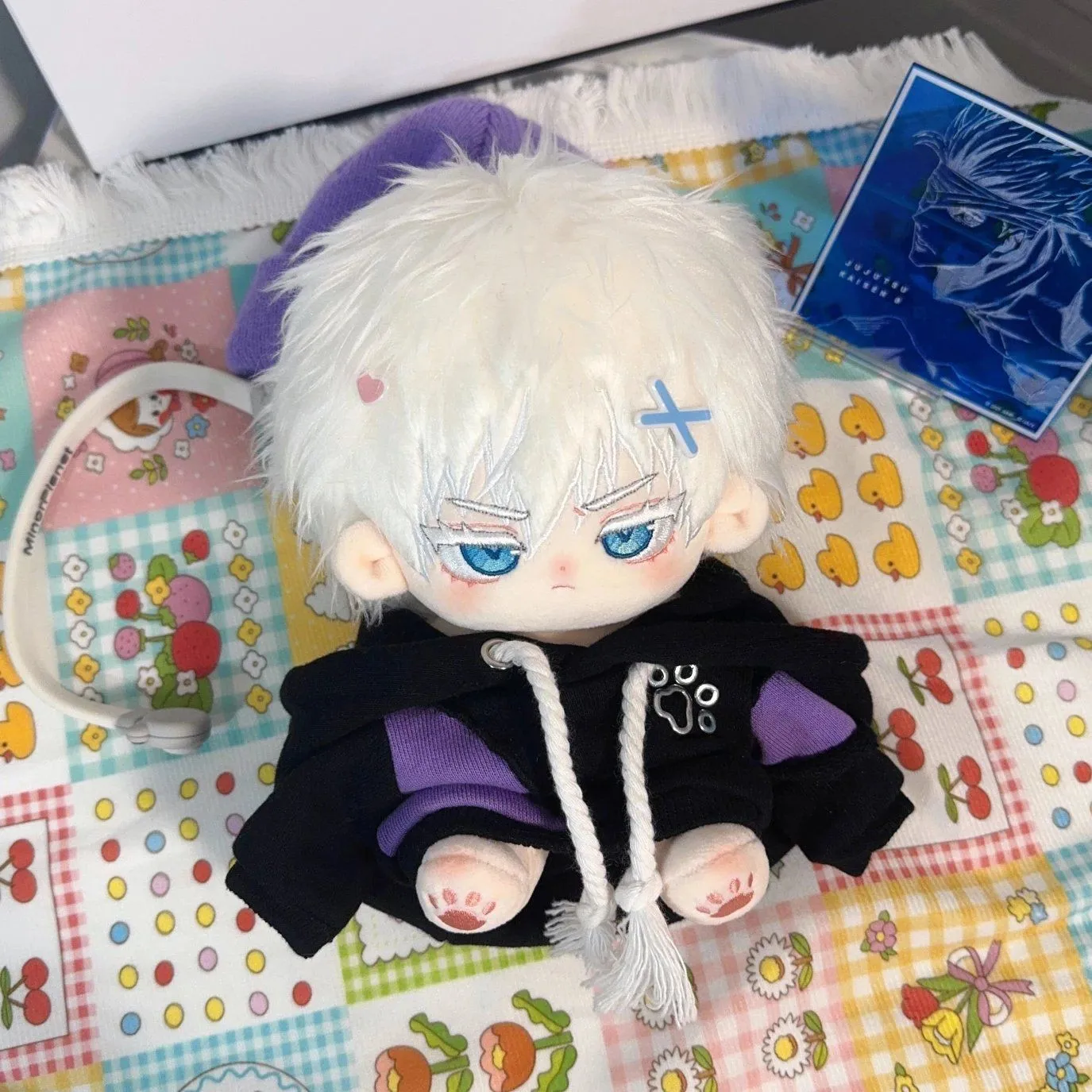 Anime Jujutsu Kaisen Satoru Gojo Cosplay Cute Holiday Gift Cotton Doll Furry Naked Baby CostumeChange Figures Maumet 20cm Puppet