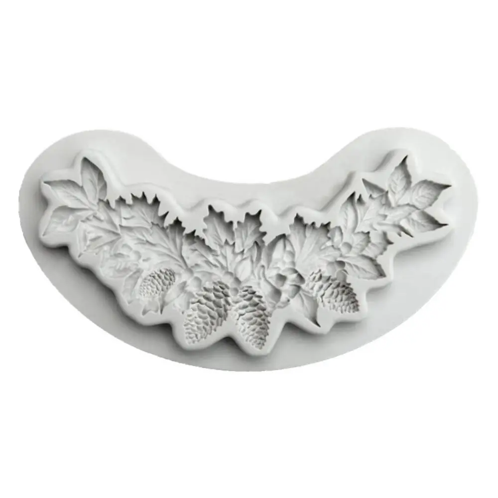 Grey Cake Decoration Molds Easy-to-clean 4.92*2.67 Inch Silicone Fondant Molds Baking Tool Cookie Baking Mold Kitchen