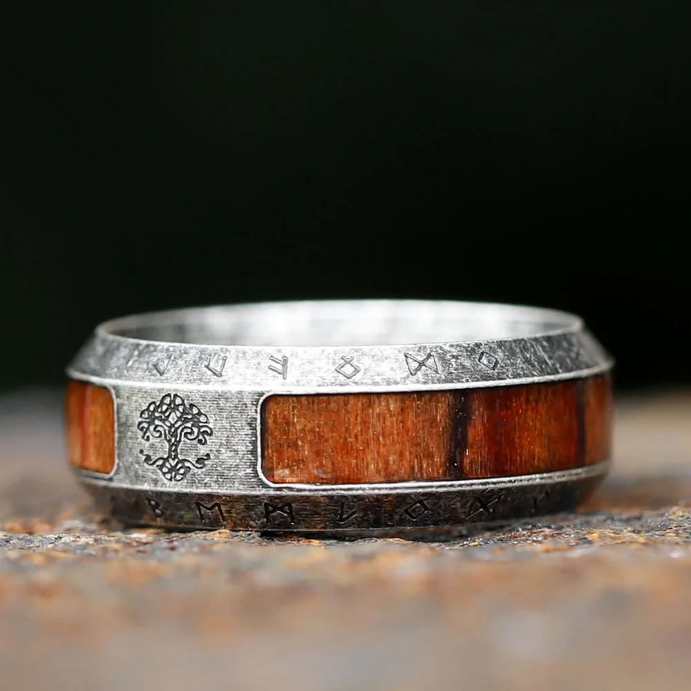 2025 NEU Vintage Herren Edelstahl Viking Lebensbaum Ring Einzigartiger Männer-Amulett Persönliches Geschenk Schmuck Kostenloser Versand