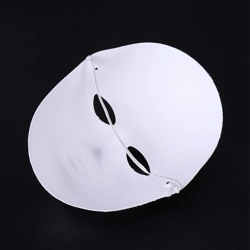 10 Uds. Máscaras de papel DIY máscara pintable máscara lisa blanca disfraz accesorios para fiesta de disfraces danza fantasma Cosplay máscara de fiesta 2025 nuevo