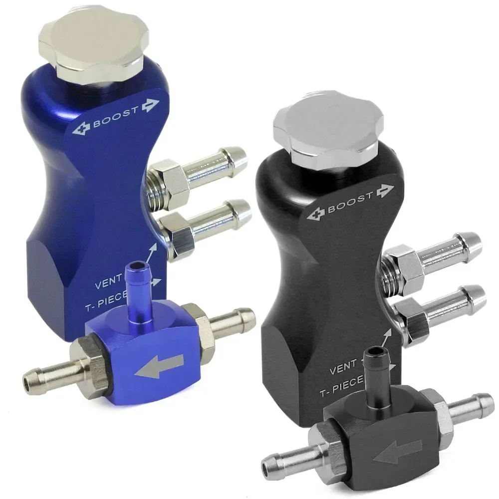 Universal Manual Turbo Boost Controller Bleed Valve Pressurize Regulating Kit Car Modified Turbocharged Regulator Aluminum view 5