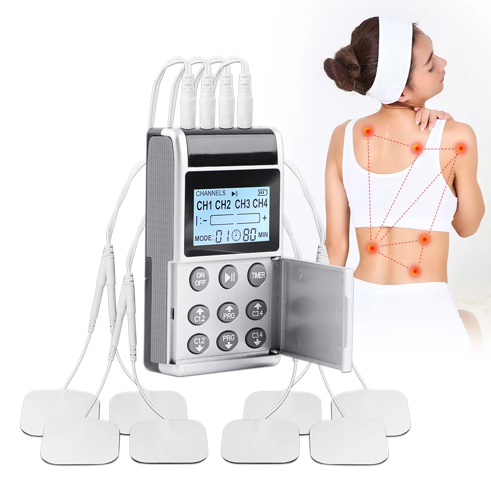 TENS fisioterapia pulso espalda cuello cuerpo masajeador máquina recargable EMS masaje aguja Therpy Estimulador muscular alivio del dolor