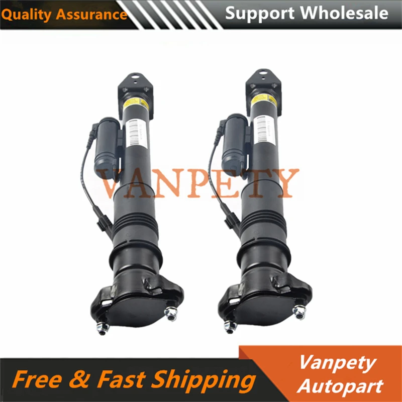 2pcs Rear Air Suspension Shock with ADS+2pcs Air Spring Bag for Mercedes Benz GL ML Class X164 W164 A1643202031 A1643200725 New