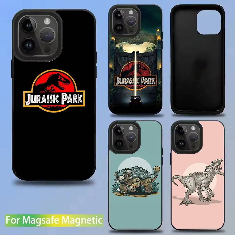 

J-Jurassic Park Dinosaur World Phone Case For iPhone 16,15,14,13,12,11,Pro,Max,Plus,Mini,SE Magsafe Magnetic Wireless Charging