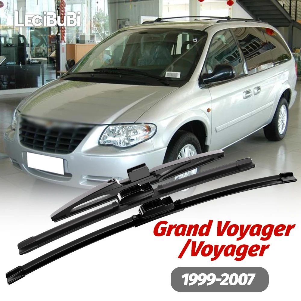

1set Front & Rear Windshield Wiper Blades Windscreen Wipers For Chrysler Grand Voyager Voyager 1999-2007 2006 2005 2004 2003