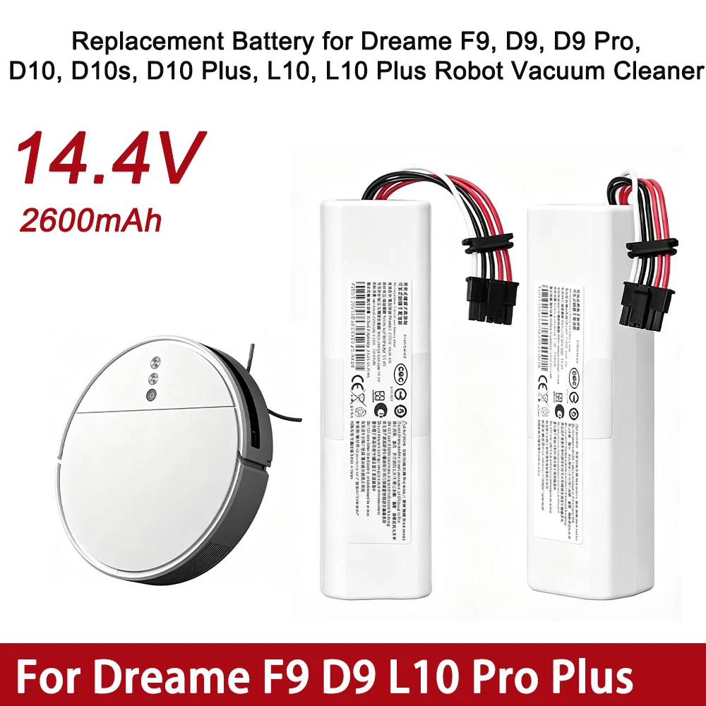 Original Battery for Dreame Robot Vacuum Mop Cleaner L10s Ultra L10 L10S ULTR 5200mAh Lithium-ion