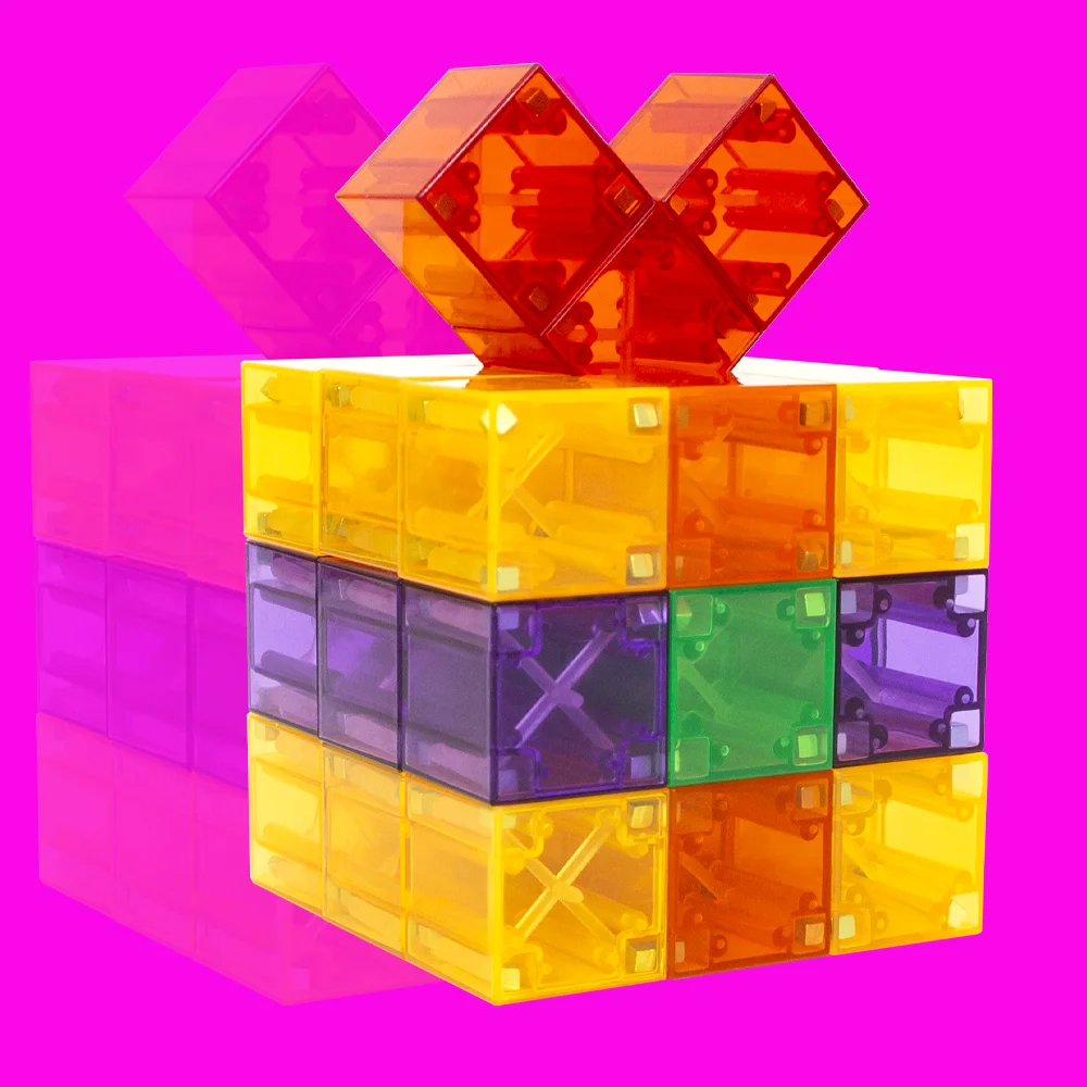 

Магниты «сделай сам», игрушки, прозрачные 27 шт., детские магнитные строительные кубики, строительные блоки, идеальные подарки для детей, развивающие игрушки