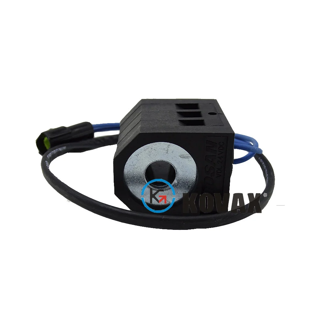 

For Solenoid Valve Coil Dh220-5 12v 24v Hydraulic Excavator Parts Construction Machinery