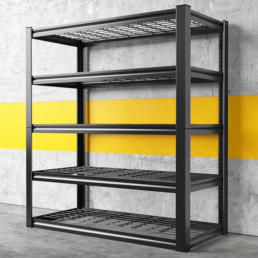 

Garage Shelving 3000LBS, Heavy Duty Storage Shelves, Adjustable Industrial Metal Shelving Unit for Garage, Basement, Warehouse,