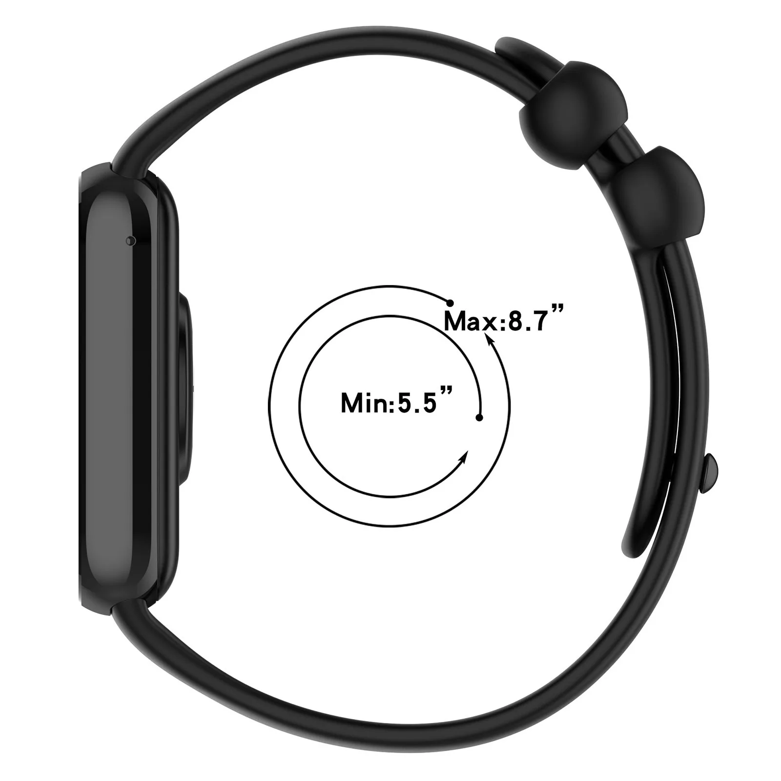 Correa de silicona para reloj inteligente, pulsera deportiva de repuesto para Xiaomi Mi Band 8 Pro