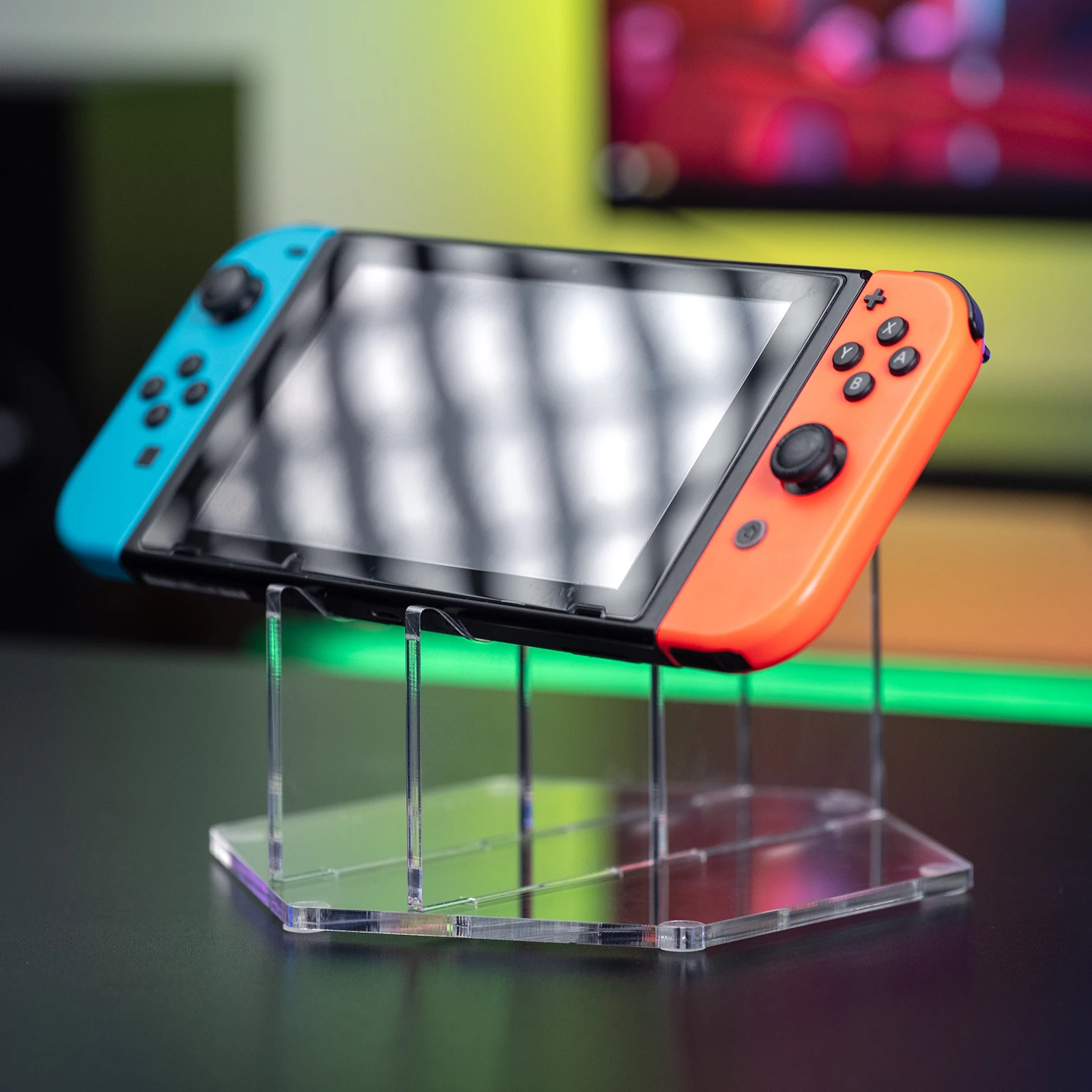 Universal Acrylic Game Controller Stand for Xbox PS4 PS5 Switch Pro with Cable Organizer for desk Detachable Headset Stand