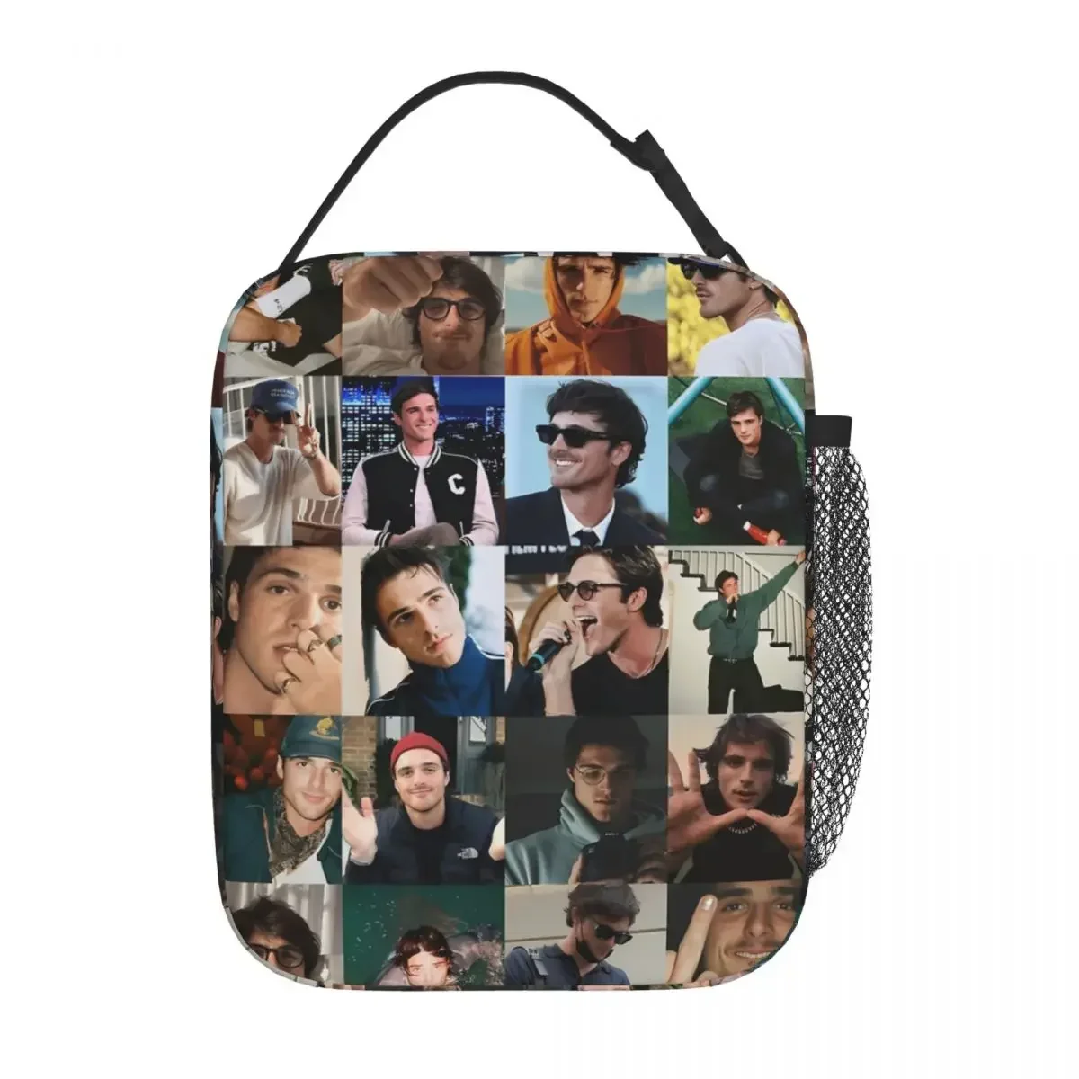 Collage Of Jacob Elordi Accessories Insulated Lunch Bag For Picnic Storage Food Boxes Portable Thermal Cooler Bento Box