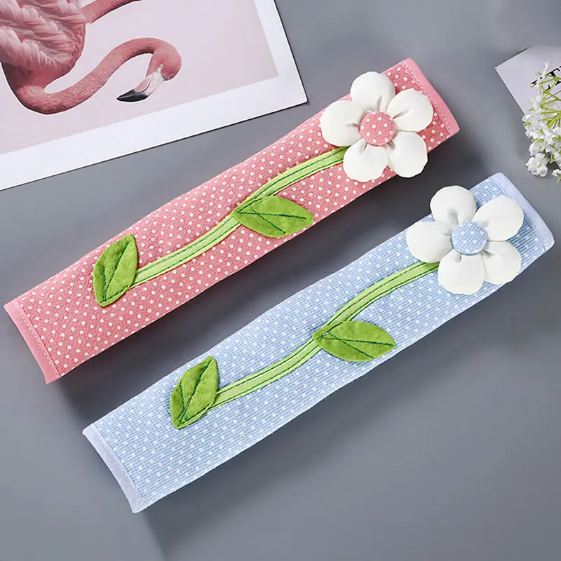 Cloth Handle Cover Door Fridge Knob Cover Cotton Refrigerator Handle Gloves For Home Decations