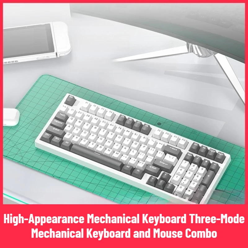 High-Appearance Mechanical Keyboard Three-Mode Mechanical Keyboard and Mouse Combo
