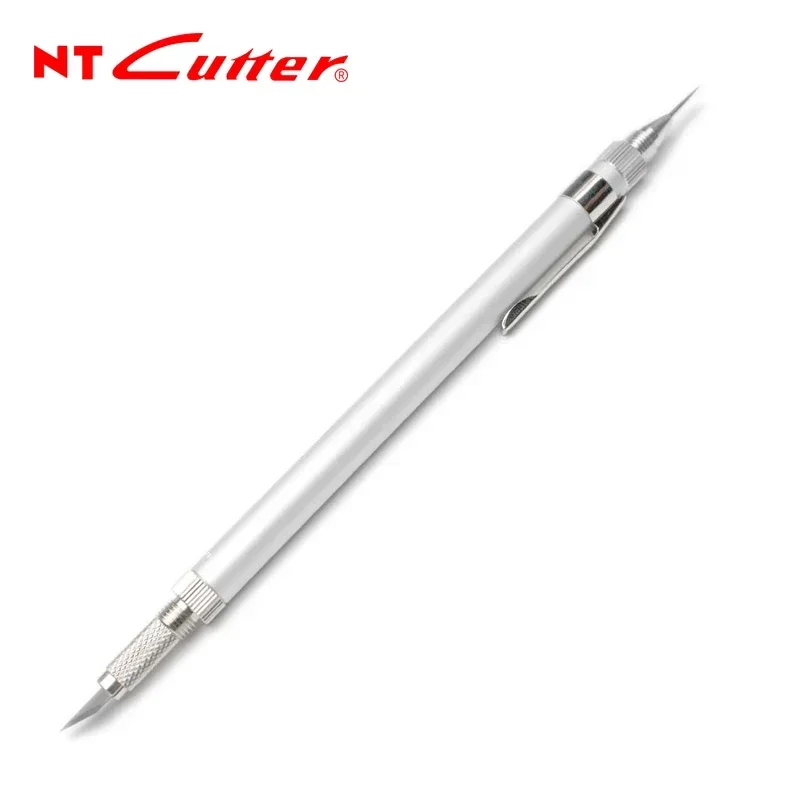 Japan NT Cutter D-1000P Double Headed Engraving Pen Knife with 10 Blades