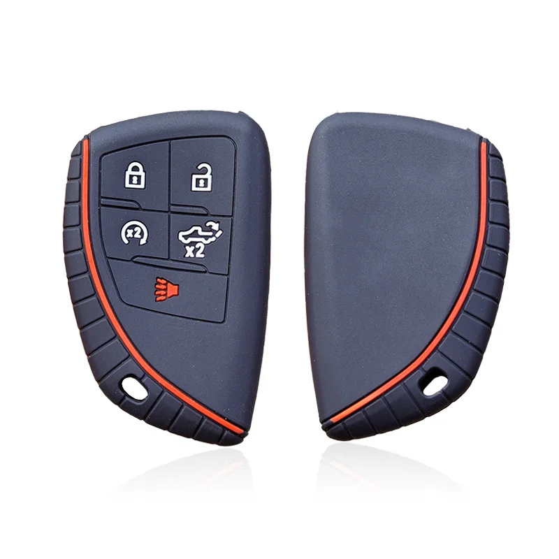 Rubber Key Fob 3/4/5/6 button Cover Case for Chevrolet Silverado 1500 Suburban Tahoe for Cadillac for GMC Sierra Yukon 2023 2024