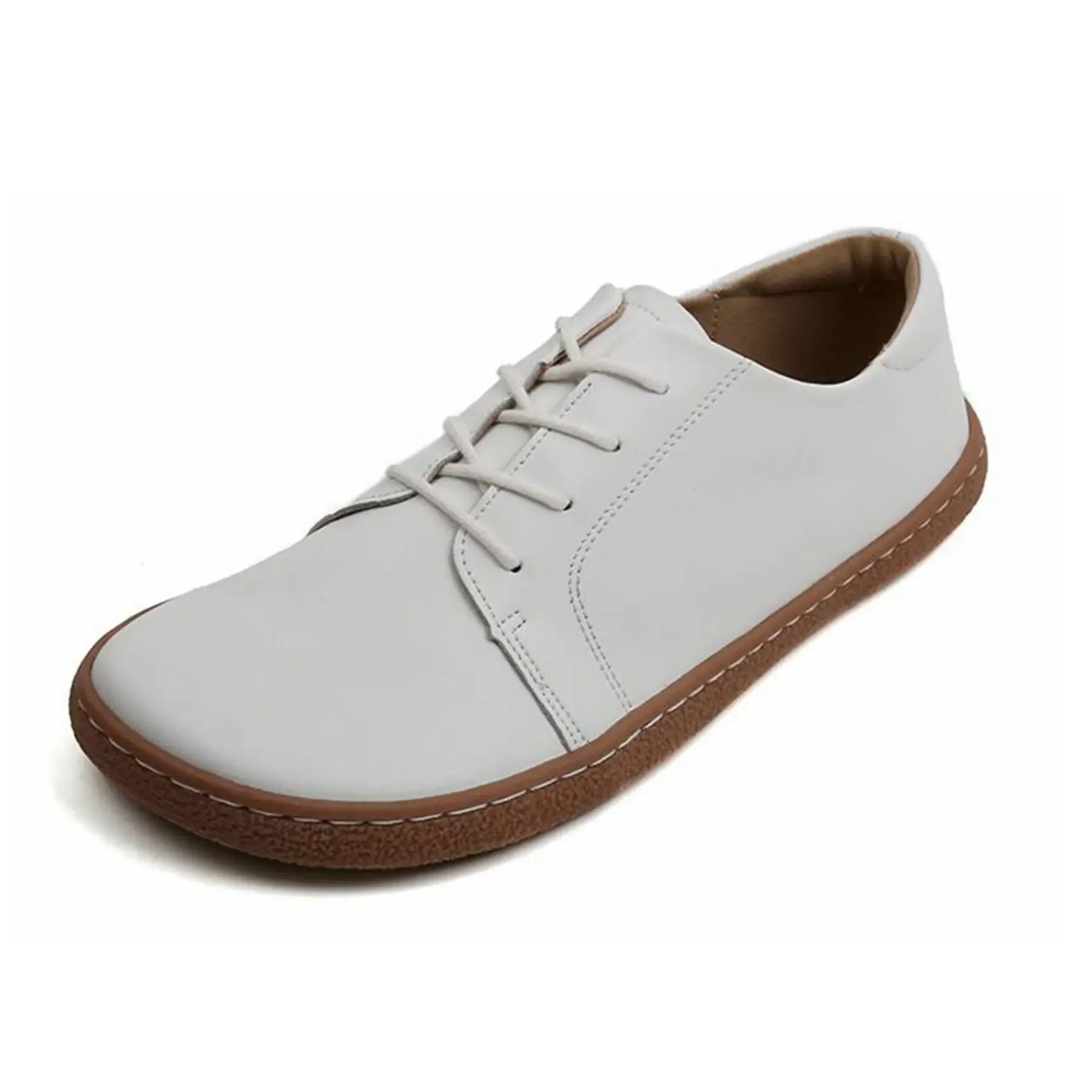 TONGLEPAO-zapatillas de deporte auténticas para mujer, calzado plano, suave, fino, con suela sin caída, punta ancha, otoño