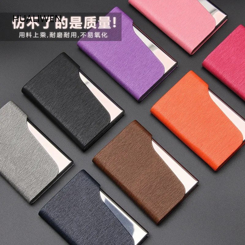 Manufacturer Wholesale Stainless Steel Business Card Holder Aluminum Alloy Creative Box
