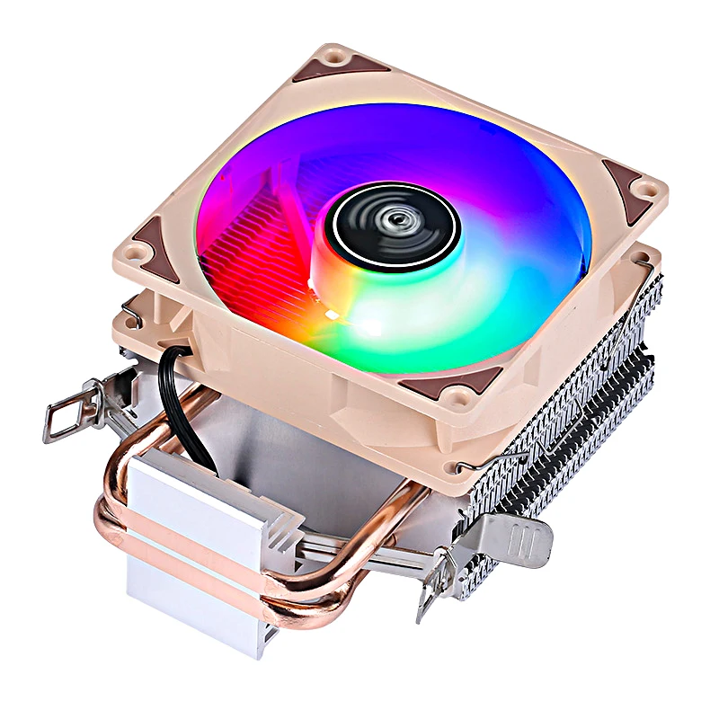 2 Heat Pipe Computer CPU Cooling Fan Suitable For Installing LGA2011 x79 x99 e5 2066 2099 x299 e3 AMD Efficient Heat Dissipation