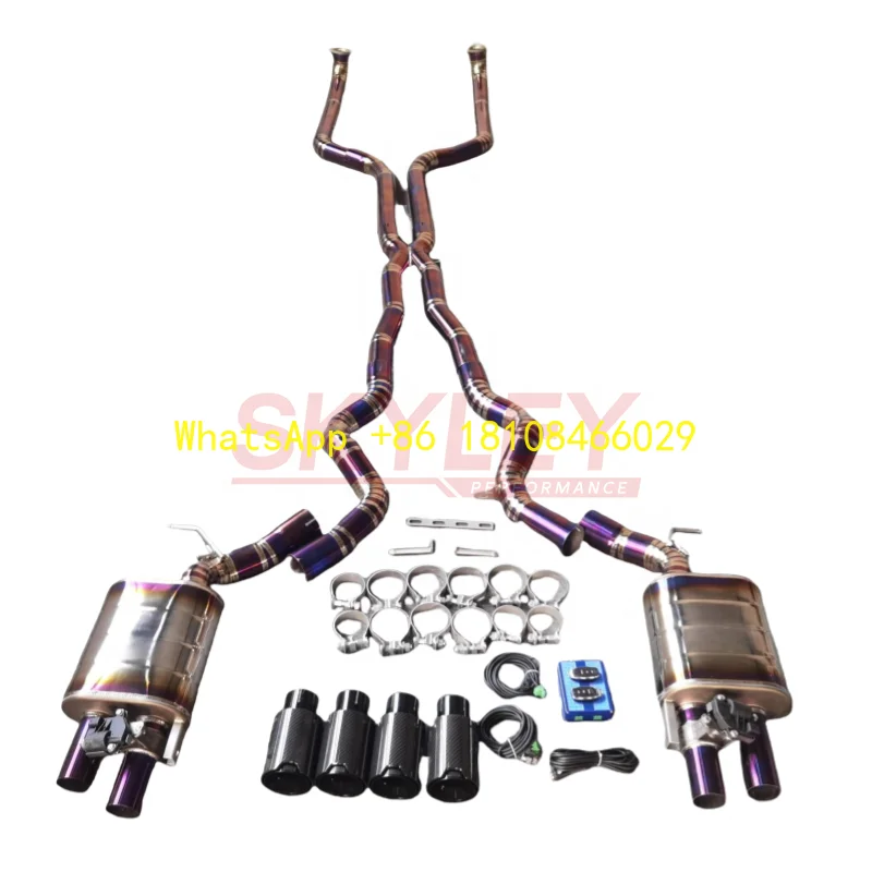 

Индивидуальная выхлопная система Catback, глушитель, выхлопные трубы из титанового сплава для двигателя Bmw M5 F10/f15 4.4tt 2012-2016, 1 комплект