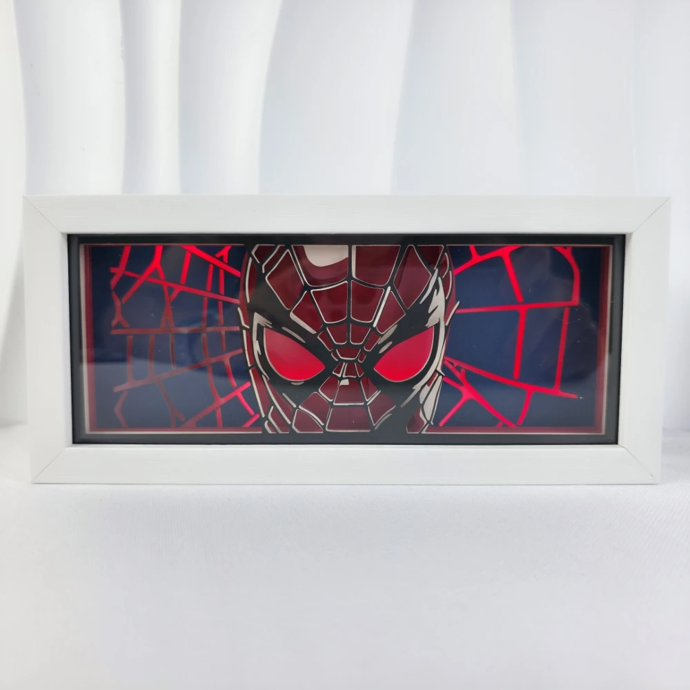 

Anime Series Paper-Cut Light Room Bedroom Night Light Remote Control Colorful Light Box Color Change Light