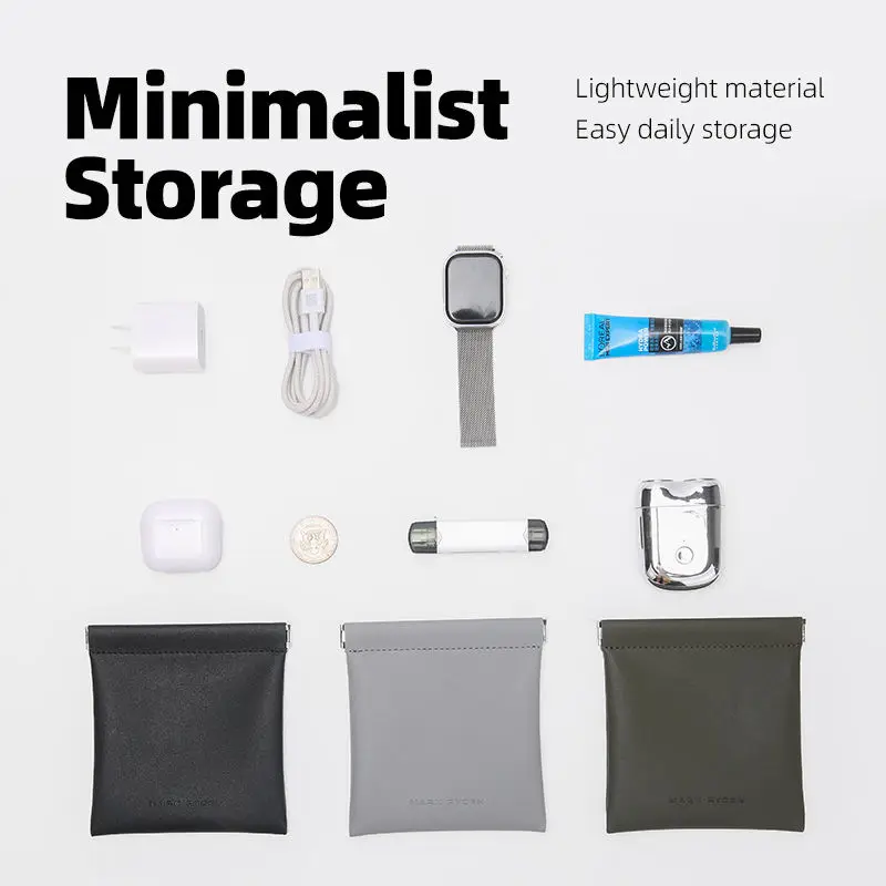 حقيبة تخزين للسفر من Mark Ryden، حقيبة شحن لحزمة سماعات الأذن، منظم كابلات السفر المحمول، تخزين الإلكترونيات