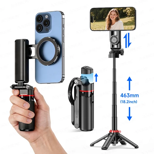 Mini Trípode Magnético Para Selfies Con Palo Extensible,