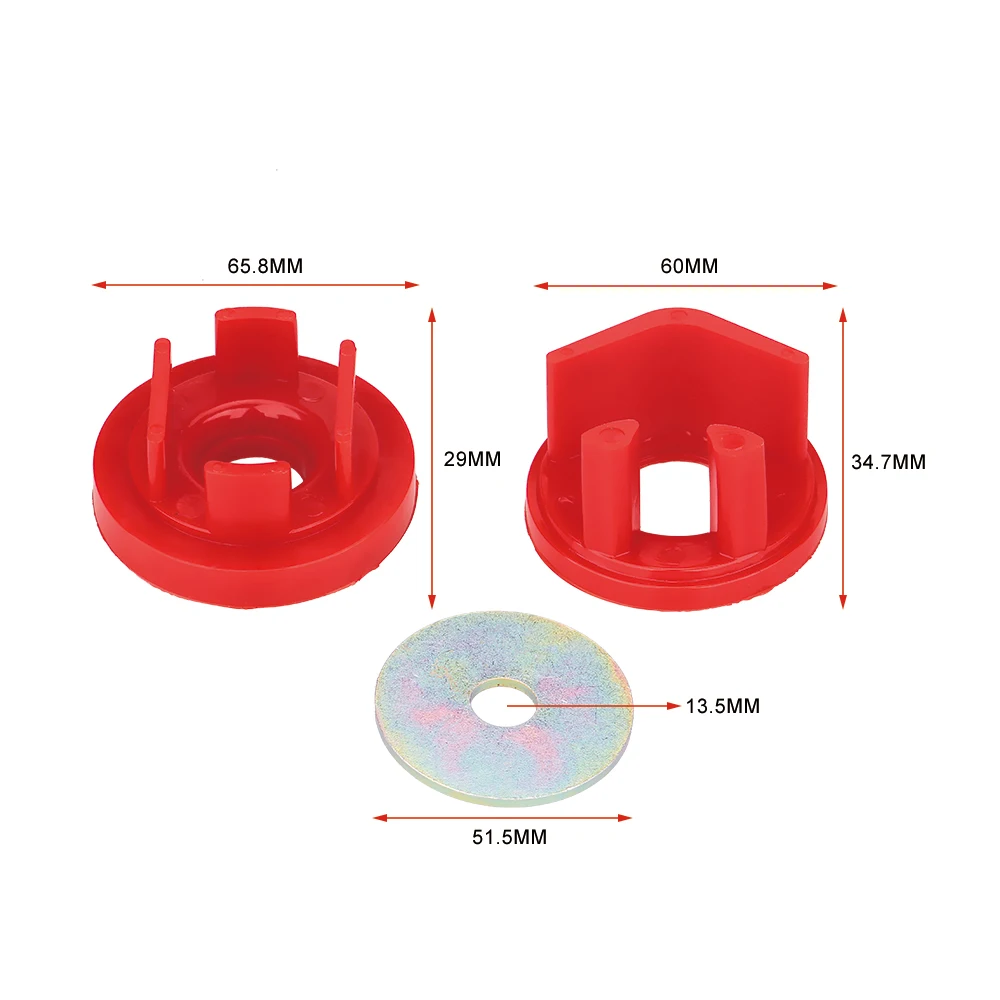 Retrofit Polyurethane Bushing Rear Differential Mounting Insert Bushing for Subaru WRX STi 2008-14