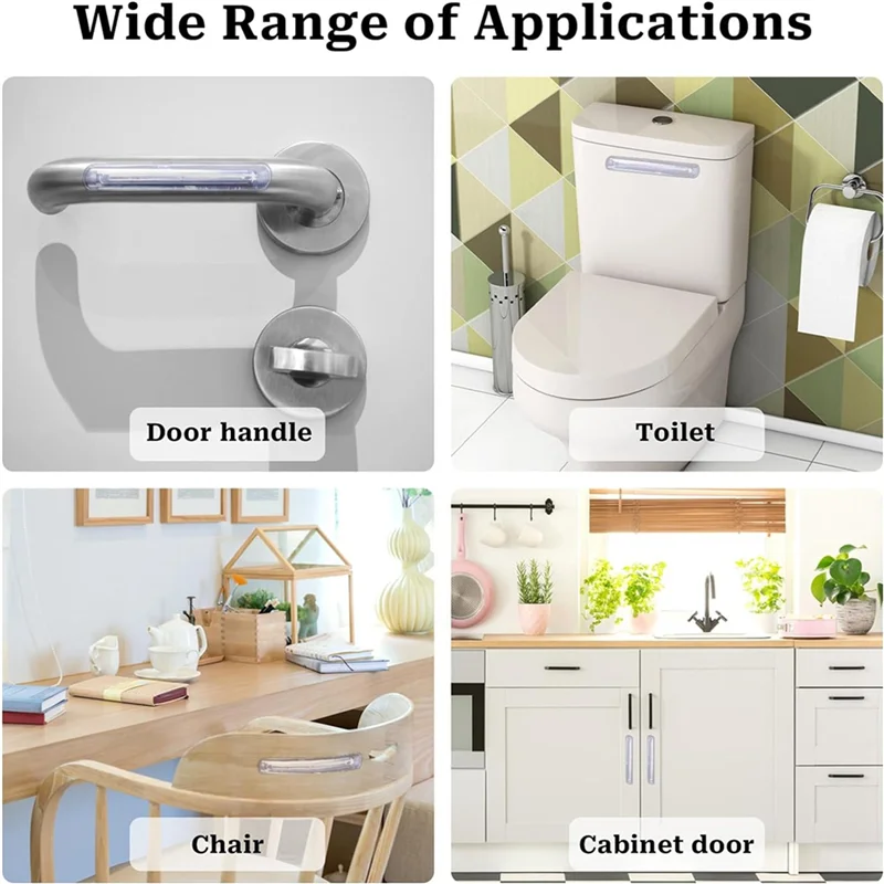 

VELIF-Rubber Chair Wall Protector From Chair Back,18 Pack Clear Furniture Bumpers Silicone Cabinet Door For Shower Doors