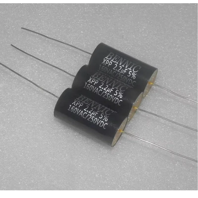 3PCS/LOT BENNIC XPP 250V2.2UF 225J 160vac 250VDC 5%  15x31mm  electrodeless film capacitor   The price of