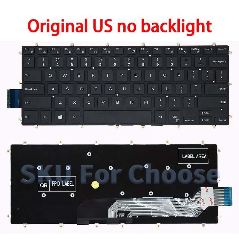 Nouveau clavier américain pour dell Inspiron 7460 7466 7467 7472 7560 7572 5378 P61F P69G P78G