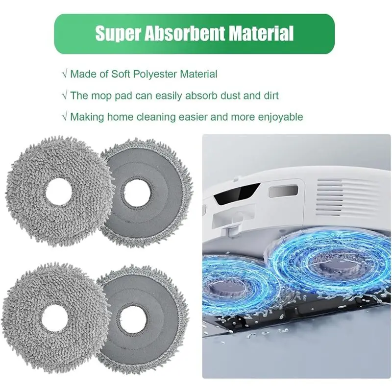 ABWP-Replacement Parts For Roborock Qrevo Curve Robot Vacuum Parts Main Brush Side Brush HEPA Filters Mop Cloth Dust Bags