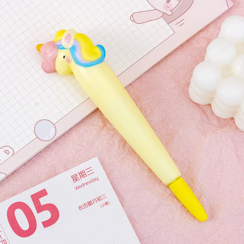 stationery squishy Animals Stress Relieves Squishy Gel Pen Creative Squeeze Foam Pen Signature Stationery School Office Supply