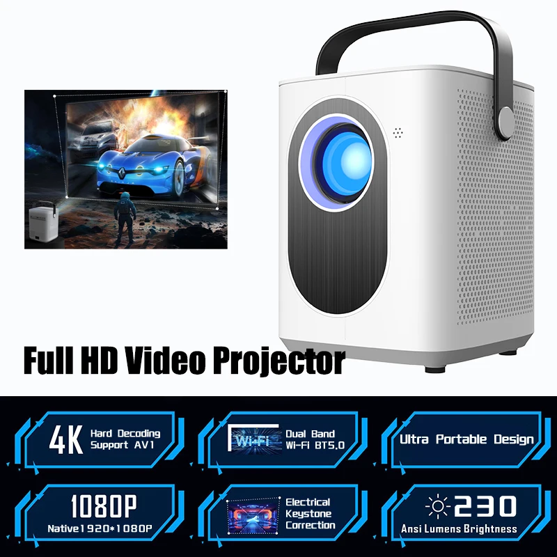 

Projector T3 4K Android 11 Wifi 230ANSI 1080P 1920*1080P Home Movie Cinema Outdoor Portable Smart Projetor with Electric Focus