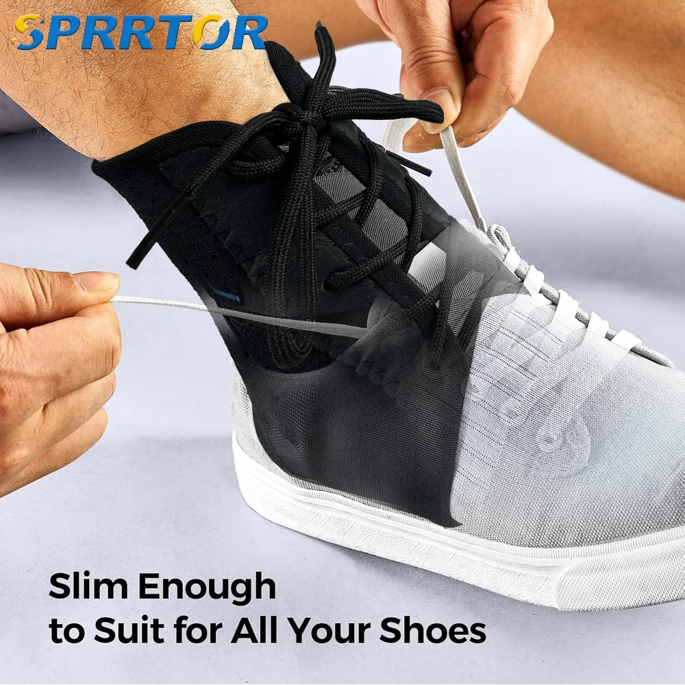 1PC Lace Up Ankle Brace for Women Men,Adjustable Ankle Support for Sprained Ankle Injury Recovery,Ankle Stabilizer