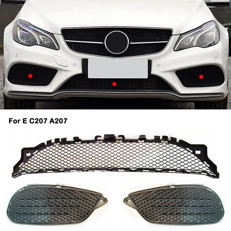 For Mercedes Benz E Class C207 A207 A2078850324 A2078850424 A2078852423 A2078850224 Front Lower Left Right Radiator Grill Grille