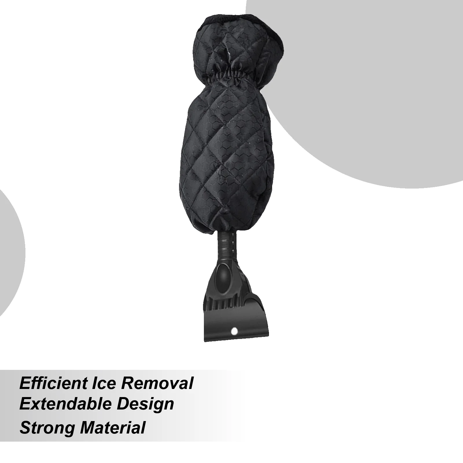 Snow Scraper Extendable Snow Brush Ergonomic Windshield Ice Scraper With Fleece Glove For Frost Removal Automotive Truck SUV RV