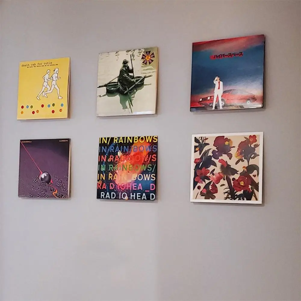 New 4/7/12inch Record Display Stand Acrylic Clear Vinyl Record Holder Wall Mounted Record Album Storage Rack