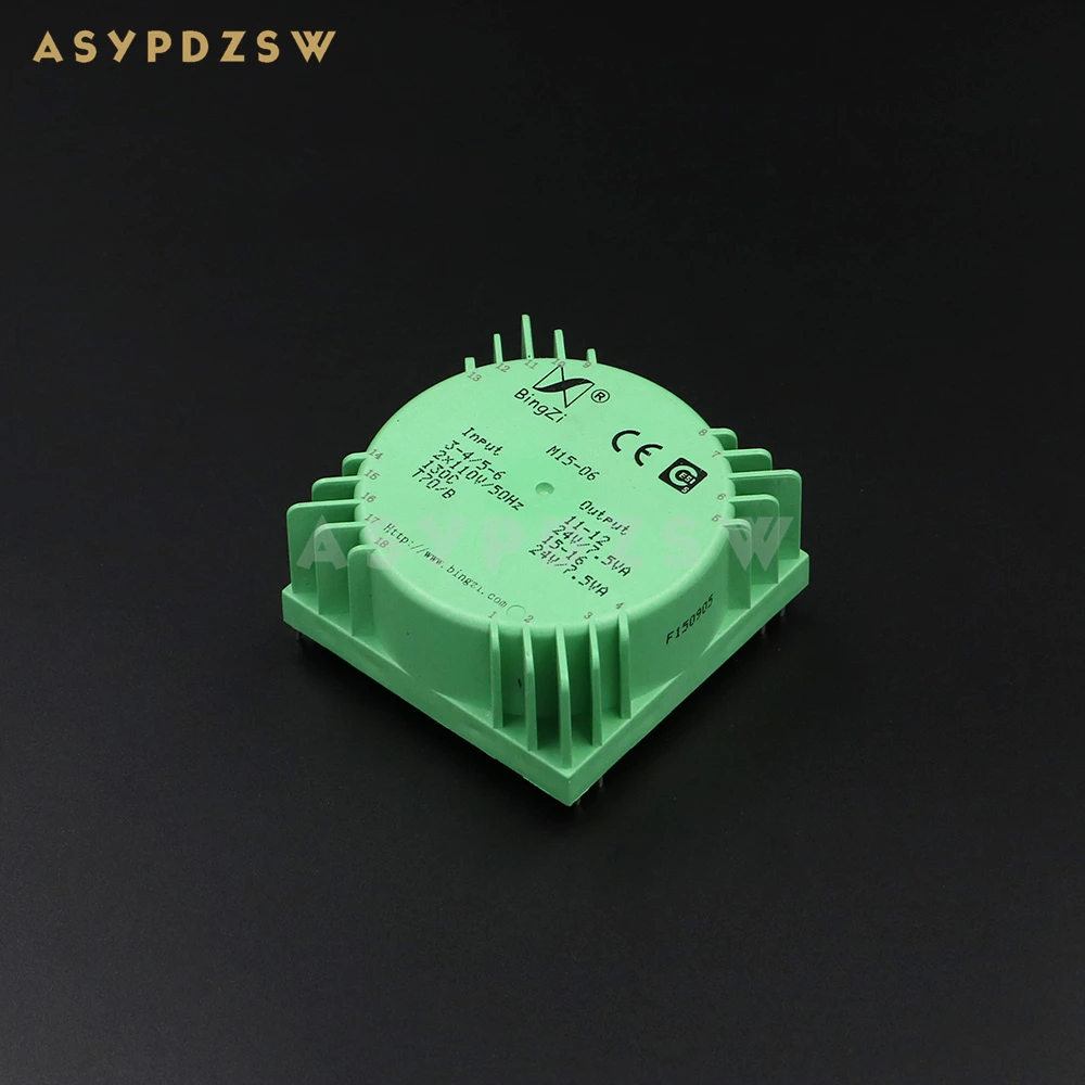 15VA Green Square 15W Sealed toroidal transformers M15-06 Output voltage AC dual 24V(2*24V)