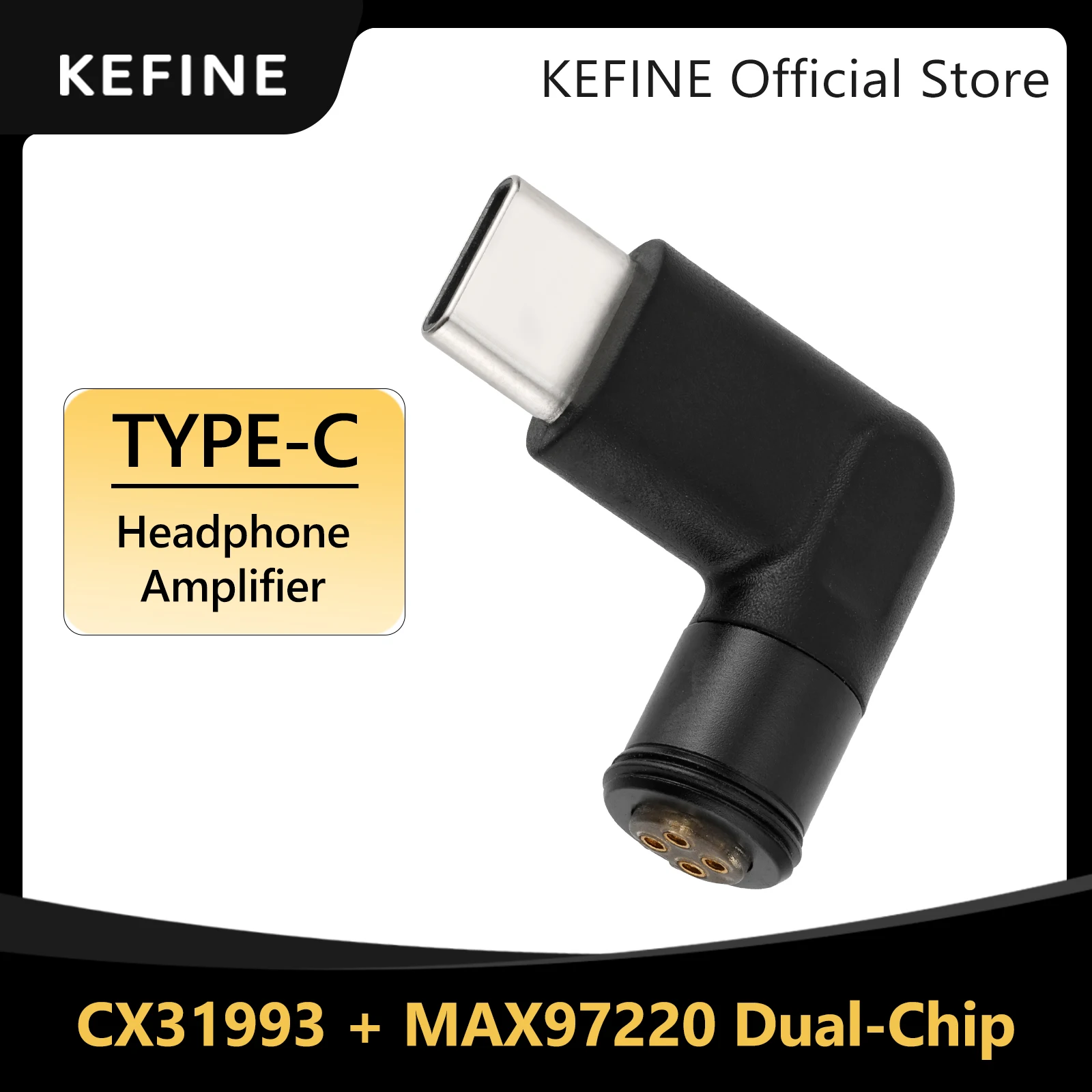 KEFINE Type-C High-fidelity Portable Decoding Headphone Amplifier for Modular Plug