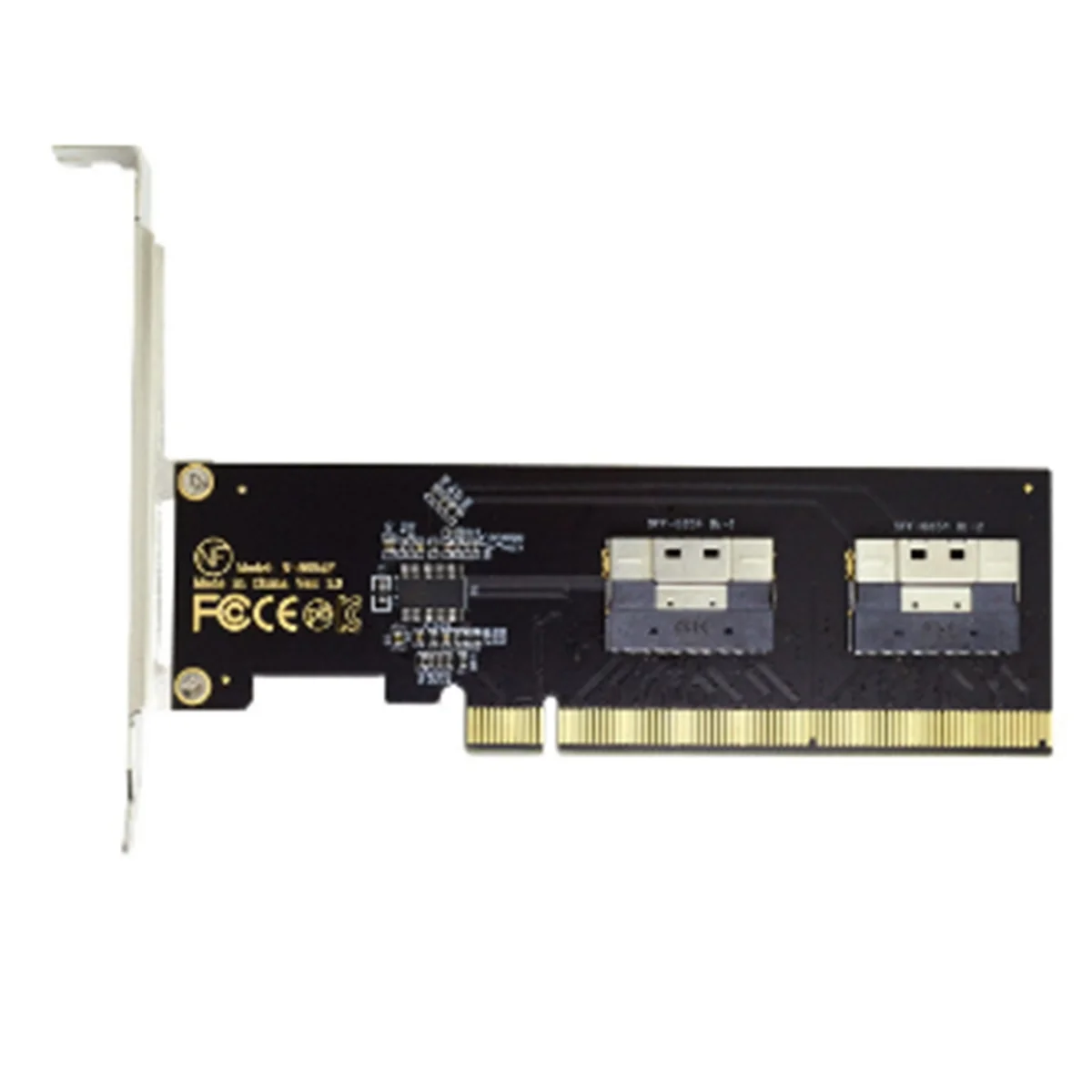 

PCIe 4.0 X16 на 4 порта NVMe-совместимая карта расширения PCI-E Gen4/3 SlimSAS 8I SFF8654 Адаптер видеокарты