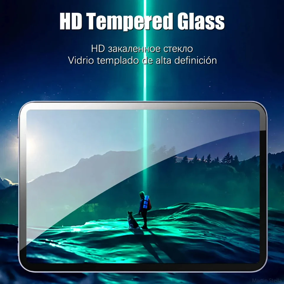 Protector de pantalla de vidrio templado para Samsung Galaxy Tab S6 Lite A9 Plus S8 S9 Plus Ultra S7 Fe S9 Fe 12.4 A8 S10 S11, película 4
