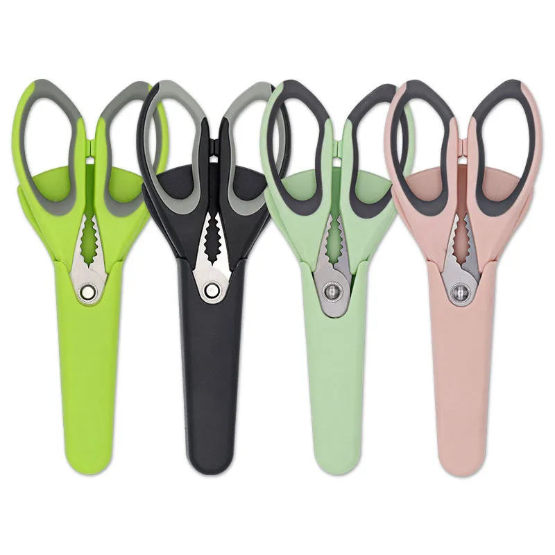 

Stainless Steel Kitchen Scissors, Household Chicken Bone Scissors, Suction Refrigerator Storage Baby Food Scissors