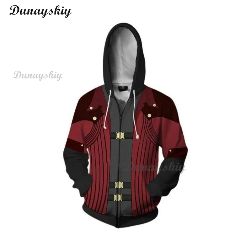 

Новая толстовка CyVergil Cosplay по игре Devil May Cry 5, унисекс, с 3D-печатью, на молнии, с капюшоном, кардиган, худи, куртка