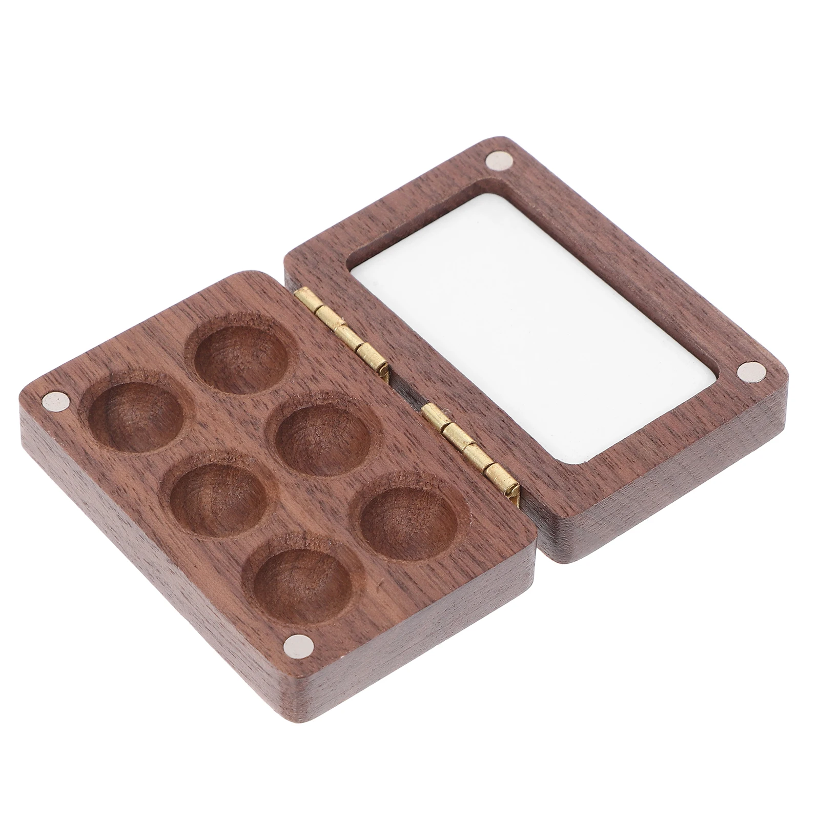 

Watercolor Paint Box Pallets Trays Painting Palette for Kids Empty Wood Plate Mini