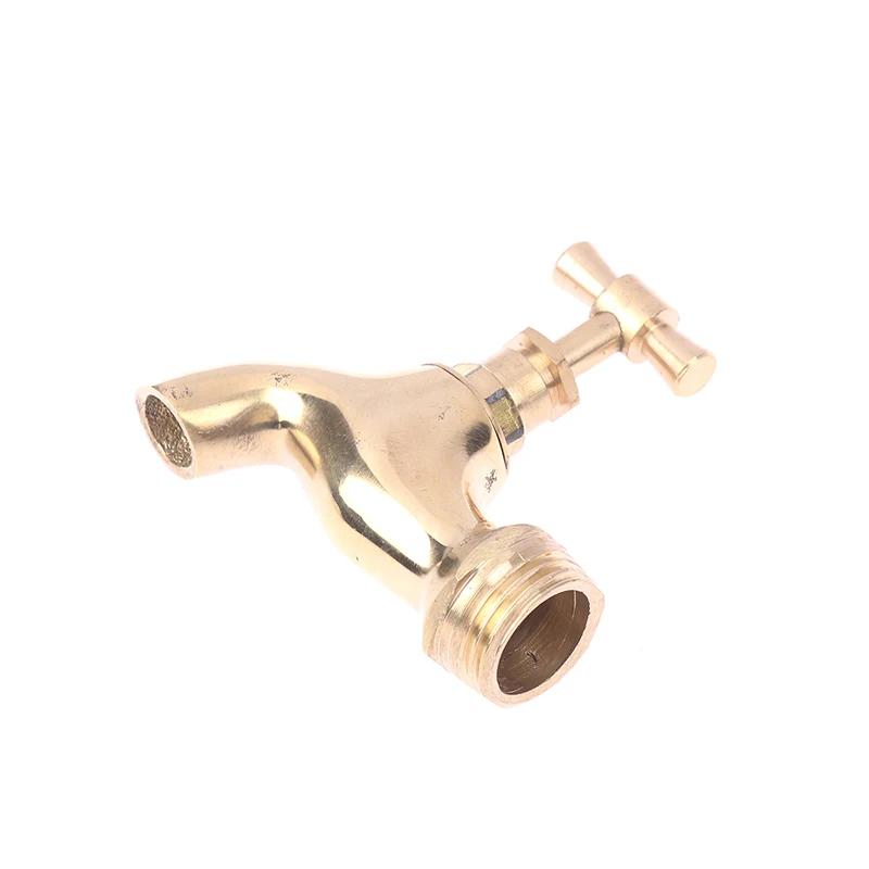 * Hot Sale 1pc High Quality Brass Slow Boiling Faucet, Male Thread Bronze Antique Brass With Handle, Faucet Petcock Tap