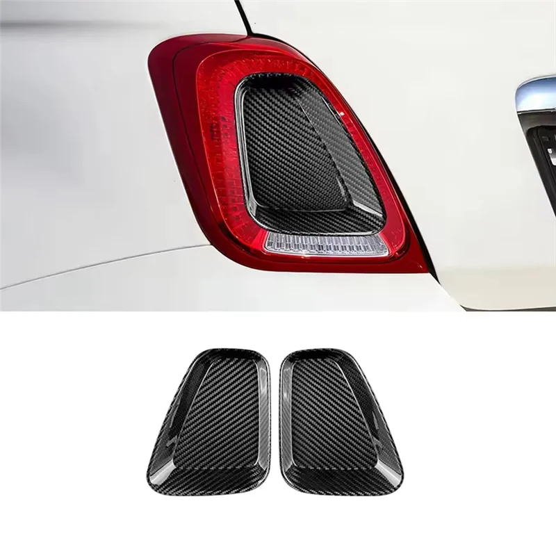 

Simple For Fiat 500 Abarth 595 695 Car Tail Light Cover Forfiat 500 Carbon Fiber Sticker Forfiat 500