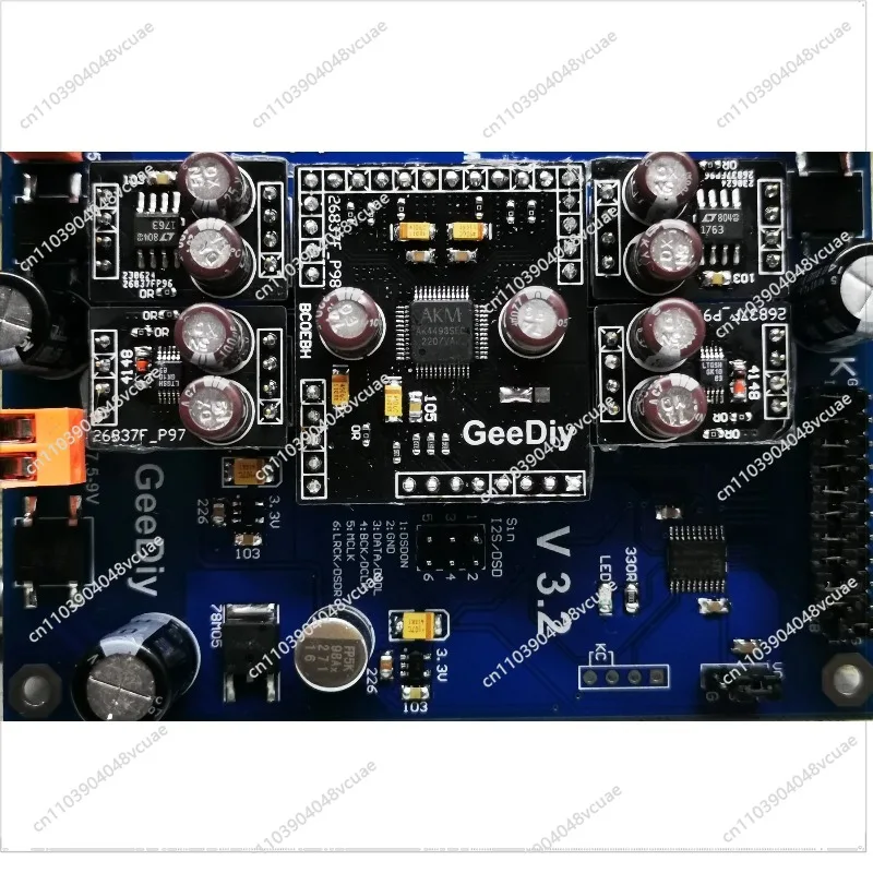 

Для обновленного декодера ЦАП AK4493SEQ I2S/DSD 768K DSD512 может заменить AK4497