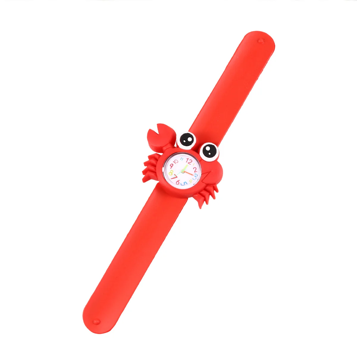 2Pcs Children Watch Marine Animal Cartoon Design Red Crab Green Sea Turtle Creative Kids Wrist Watch Birthday Gift Baby Shower