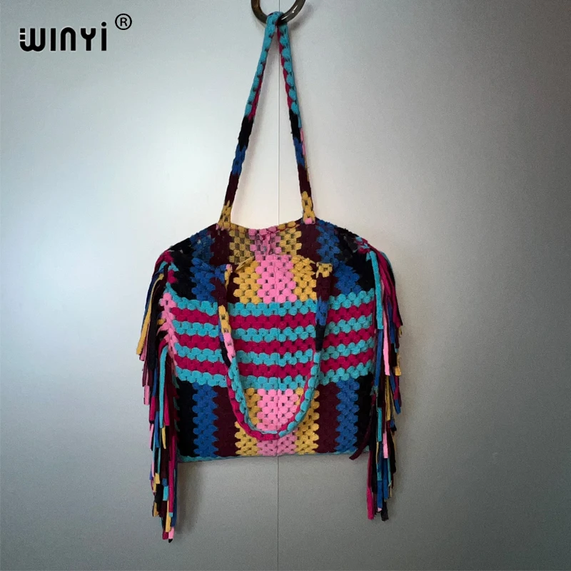 WINYI Original design tassels printed bags